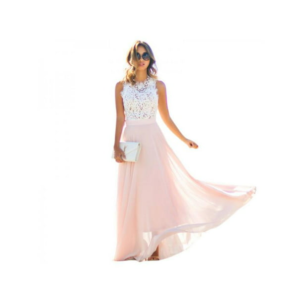 Women's Formal Lace Bridesmaid Wedding Long Dress Prom Evening Party Cocktail